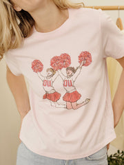 OU Sooners Cheer Pink Ellie Perfect Tee