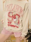OU Sooners Club Mascot Sand Thrifted Sweatshirt