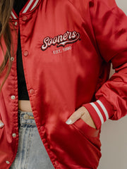 OU Sooners Embroidered Satin Jacket