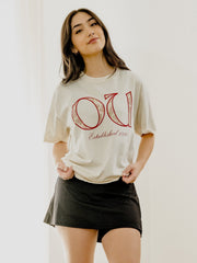 OU Sooners Palace Rose Natural Tee