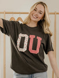 OU Sooners Quilted Puff Ink Pepper CC Tee