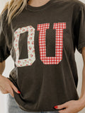 OU Sooners Quilted Puff Ink Pepper CC Tee