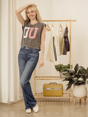 OU Sooners Quilted Puff Ink Smoke Tank