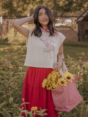 OU Sooners Rah Rah Off White Tank