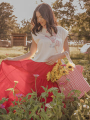 OU Sooners Rah Rah Off White Tank