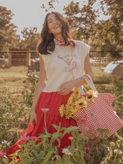 OU Sooners Rah Rah Off White Tank