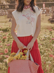 OU Sooners Rah Rah Off White Tank