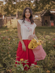 OU Sooners Rah Rah Off White Tank