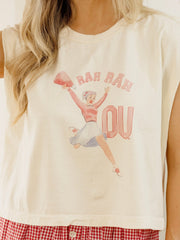OU Sooners Rah Rah Off White Tank