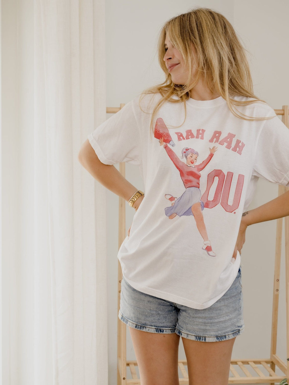 OU Sooners Rah Rah White CC Tee