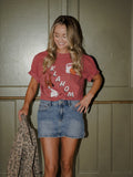OU Sooners Retro Basketball Crimson CC Tee