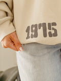 OU Sooners Softball Stencil Sand Thrifted Sweatshirt