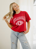 OU Sooners Wonka Football Crimson Thrifted Tee