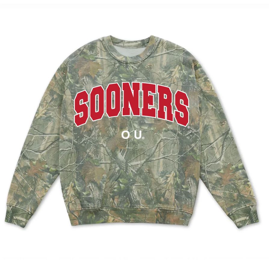 OU Sooners Filled Gault Camouflage Sweatshirt