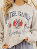 Outer Banks Sporting Club Ash Gray Thrifted Sweatshirt