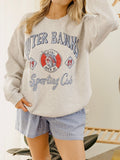 Outer Banks Sporting Club Ash Gray Thrifted Sweatshirt