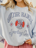 Outer Banks Sporting Club Light Blue Thrifted Sweatshirt