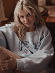 Outer Banks Sporting Club Light Blue Thrifted Sweatshirt