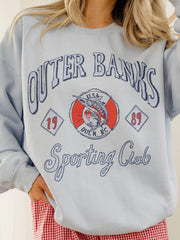 Outer Banks Sporting Club Light Blue Thrifted Sweatshirt