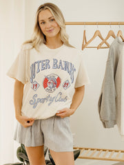 Outer Banks Sporting Club Off White Thrifted Tee