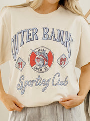Outer Banks Sporting Club Off White Thrifted Tee