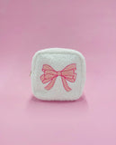 Pink Bow Cosmetic Bag - Small