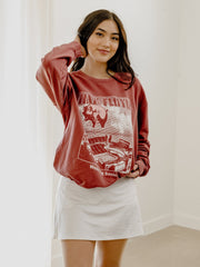 Pink Floyd Arkansas Razorbacks Animals Cardinal Sweatshirt