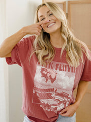 Pink Floyd Arkansas Razorbacks Animals Cardinal Tee