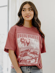 Pink Floyd Arkansas Razorbacks Animals Cardinal Tee