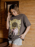 Pink Floyd Golden Flocked Black Hi-Dive Tee