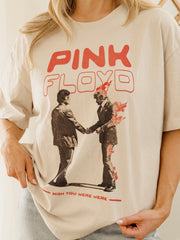 Pink Floyd Wish You Were Here Off White Heavyweight Tee