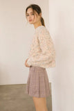 Plaid A-Line Pleated Skirt
