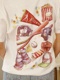 Play Ball Baseball Memorabilia White Tee