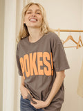 Pokes Mono Puff Ink Asphalt Heavyweight Tee