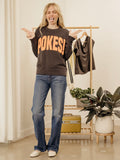 Pokes Mono Puff Ink Smoke Oversized Crew Hi-Dive Sweatshirt