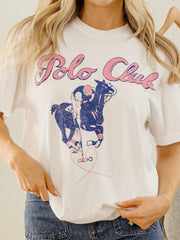 Polo Club White Comfort Colors Tee