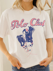 Polo Club White Comfort Colors Tee