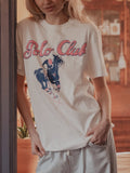 Polo Club White Comfort Colors Tee