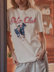 Polo Club White Comfort Colors Tee