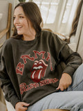 Rolling Stones Bama Psych Smoke Oversized Crew Sweatshirt