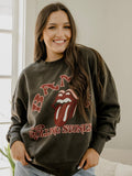 Rolling Stones Bama Psych Smoke Oversized Crew Sweatshirt