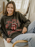 Rolling Stones Bama Psych Smoke Oversized Crew Sweatshirt