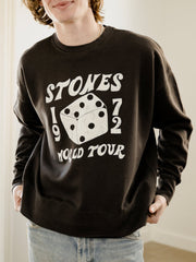 Rolling Stones Dice Smoke Hi-Dive Oversized Crew Sweatshirt