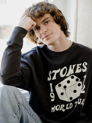 Rolling Stones Dice Smoke Hi-Dive Oversized Crew Sweatshirt