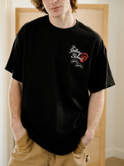 Rolling Stones Japan 2006 Black Thrifted Distressed Tee (FINAL SALE)