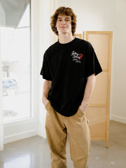 Rolling Stones Japan 2006 Black Thrifted Distressed Tee (FINAL SALE)