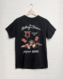 Rolling Stones Japan 2006 Black Thrifted Distressed Tee (FINAL SALE)