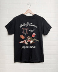 Rolling Stones Japan 2006 Black Thrifted Distressed Tee (FINAL SALE)
