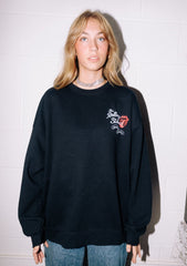 Rolling Stones Japan 2006 Black Thrifted Sweatshirt (FINAL SALE)