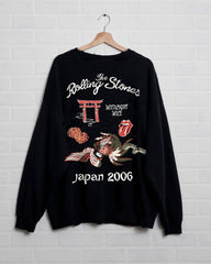 Rolling Stones Japan 2006 Black Thrifted Sweatshirt (FINAL SALE)